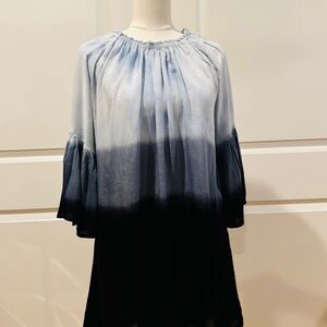 Elegant Ombre Blue Dress